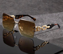 Load image into Gallery viewer, Brown Rimless Luxe Sunglasses