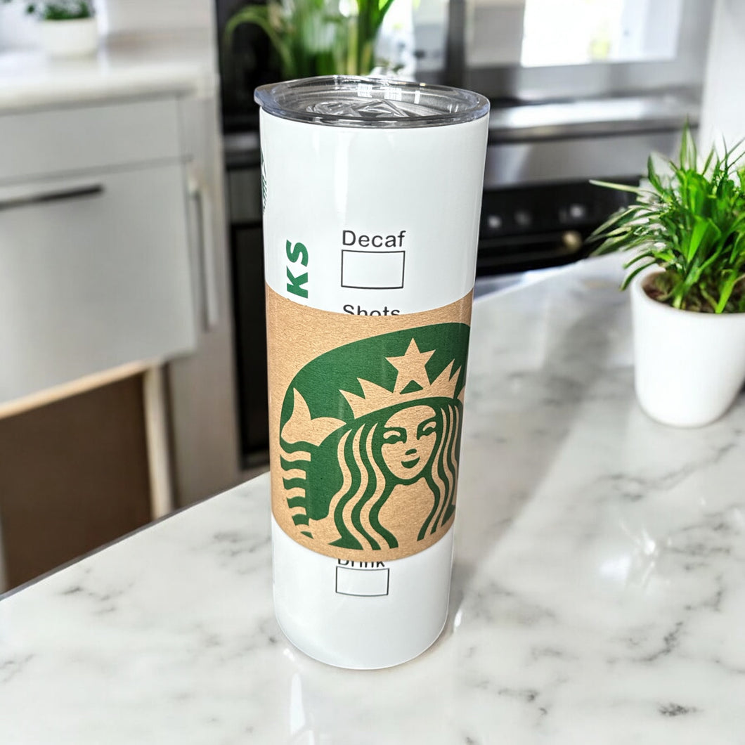20oz Starbucks 1 Stainless Steel Skinny Tumbler
