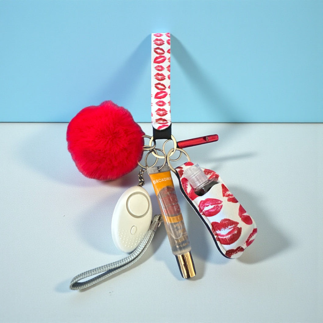 7 pc Kiss Kiss Safety Keychain