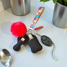 Load image into Gallery viewer, 8 pc Glitter Autism Awareness Safety Keychain
