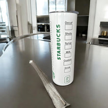 Load image into Gallery viewer, 20oz Starbucks 2 Stainless Steel Skinny Tumbler
