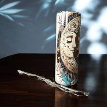 Load image into Gallery viewer, 20oz Moon and Sun Stainless Steel Skinny Tumbler
