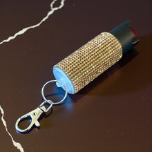Load image into Gallery viewer, Bling Bling Pepper Spray Keychain with Safety Twist
