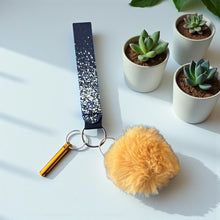 Load image into Gallery viewer, 3pc Sparkle Wristlet Strap, Pom Pom and Whistle Combo
