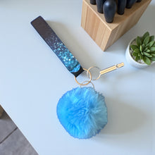 Load image into Gallery viewer, 3pc Sparkle Wristlet Strap, Pom Pom and Whistle Combo
