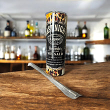 Load image into Gallery viewer, 20oz Leopard Last Night Daisy Stainless Steel Skinny Tumbler
