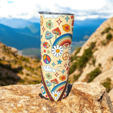 Load image into Gallery viewer, 20oz Sign and Eyes Stainless Steel Skinny Tumbler
