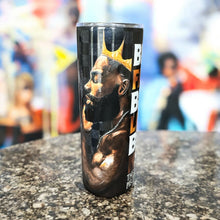 Load image into Gallery viewer, 20oz Stainless Steel Black Father Skinny Tumbler
