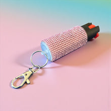 Load image into Gallery viewer, Bling Bling Pepper Spray Keychain with Safety Twist
