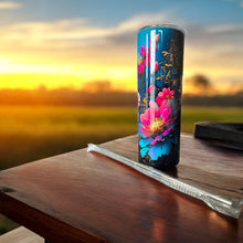 Load image into Gallery viewer, 20oz Flower Stainless Steel Skinny Tumbler
