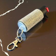 Load image into Gallery viewer, Bling Bling Pepper Spray Keychain with Safety Twist
