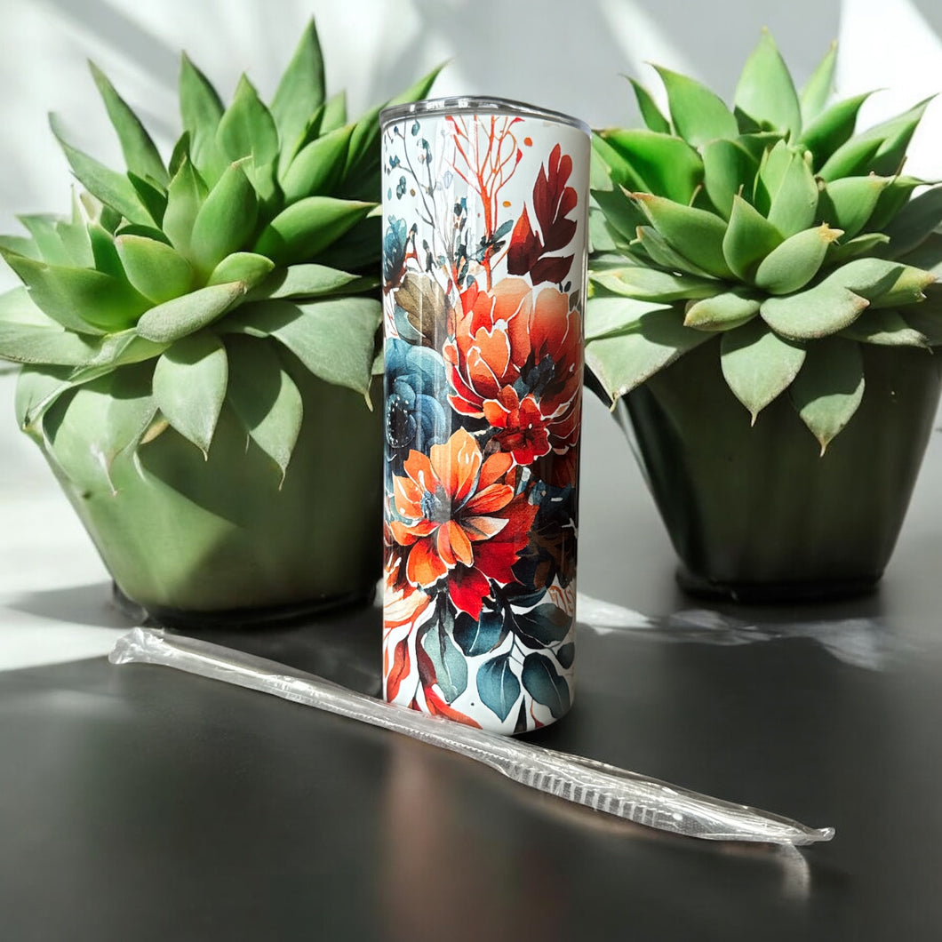 20oz Sarcastic Flower Stainless Steel Skinny Tumbler